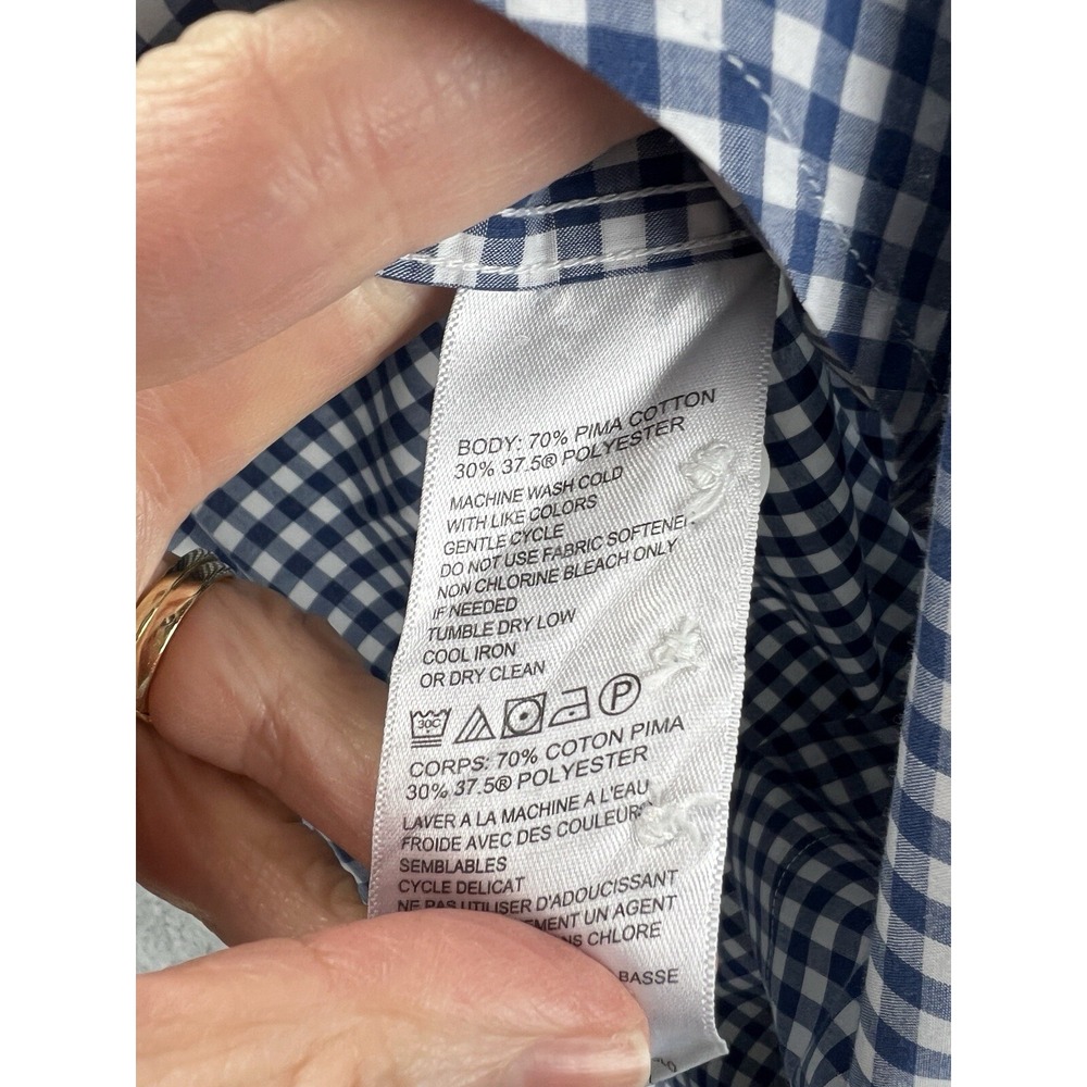 Tommy Bahama Island‎ Zone Picnic Plaid Long Sleeve Pima Cotton Blend Men's L - Picture 7 of 9